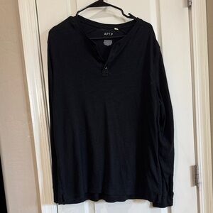 Apt. 9 Men's Charcoal Long Sleeve Shirt / J104